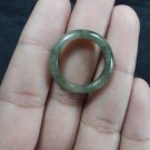 Natural  Grade A  Jadiete  Jade ring stone carving  Size  6.75  A7 182