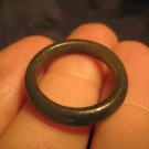 Natural Jadeite Jade ring Thailand jewelry stone mineral art size 6.75      407