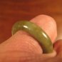 Natural Grade A Jadeite Jade ring stone mineral carving Size 7 US A776