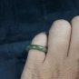 Natural Grade A Jadiete Jade ring stone carving Size 6.5 A7787