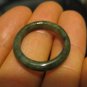 Natural Grade A Jadeite Jade ring stone carving Size 6.5 US A311