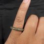 Natural  Grade A  Jadiete  Jade ring stone carving  Size 6.75  A7154