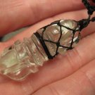 Natural Quartz Crysta Vajra Dorje Pendant Necklace Carving Nepal Jewelry A22 Natural Quartz Crysta Vajra Dorje Pendant Necklace Carving Nepal Jewelry A22