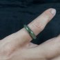Natural  Grade A  Jadiete  Jade ring stone carving  Size 6.75  A7144
