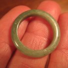 Natural Grade A  Jadeite Jade ring stone mineral carving  Size 7.5 US  A787
