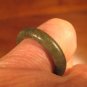 Natural Grade A  Jadeite Jade ring stone mineral carving  Size 6.5 US  A585