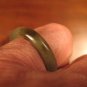 Natural Grade A  Jadeite Jade ring stone mineral carving  Size 6.75 US  A902