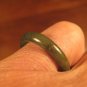 Natural Grade A  Jadeite Jade ring stone mineral carving  Size 6.75 US  A583