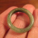 Natural Grade A  Jadeite Jade ring stone mineral carving  Size 6.5 US  A790