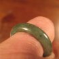 Natural Grade A  Jadeite Jade ring stone mineral carving  Size 6.5 US  A790