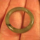 Natural Grade A  Jadeite Jade ring stone mineral carving  Size 6.5 US  A600