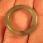 Natural Grade A  Jadeite Jade ring stone mineral carving  Size 6.5 US  A600