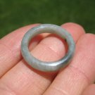 Natural Jadeite Jade ring Thailand jewelry stone mineral size 6.5 A409