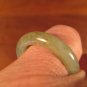 Natural Grade A  Jadeite Jade ring stone mineral carving  Size 7.5 US  A608