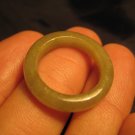 Natural  Grade A  Honey Brown Jadeite Jade ring stone carving  Size 7 A601