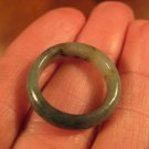 Natural Grade A  Jadeite Jade ring stone mineral carving  Size 7 US  A2010