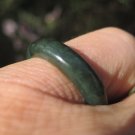 Natural  Jadeite Jade ring stone mineral carving  Size 7 US  A512
