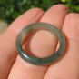 Large Natural White Jadeite Jade ring Thailand jewelry stone size 9.5 A601