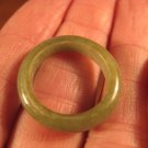 Natural Grade A  Jadeite Jade ring stone mineral carving  Size 7.5 US  A690