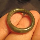 Natural Jadeite Jade ring Thailand jewelry stone mineral art size 6.75    405