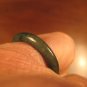 Natural Grade A  Jadeite Jade ring stone mineral carving  Size 6.5 US  A610