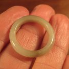 Natural Grade A  Jadeite Jade ring stone mineral carving  Size 6.5 US  A786
