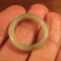 Natural Grade A  Jadeite Jade ring stone mineral carving  Size 6.5 US  A786