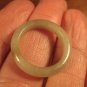 Natural Grade A  Jadeite Jade ring stone mineral carving  Size 6.5 US  A786
