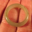 Natural Grade A  Jadeite Jade ring stone mineral carving  Size 7.5 US  A620