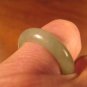 Natural Grade A  Jadeite Jade ring stone mineral carving  Size 7.5 US  A620