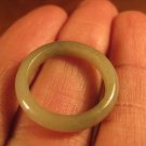 Natural Grade A  Jadeite Jade ring stone mineral carving  Size 6.5 US  A1934