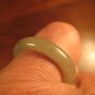 Natural Grade A  Jadeite Jade ring stone mineral carving  Size 6.5 US  A1934