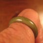 Natural Grade A  Jadeite Jade ring stone mineral carving  Size 9 US  A1051