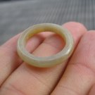 Natural Honey Grade A  Jadeite Jade ring stone carving  Size 7.5 US  A437