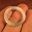 Natural Grade A  Jadeite Jade ring stone mineral carving  Size 9.5 US  A1207