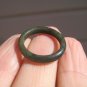 Natural Jadeite Jade ring stone mineral carving Size 6.75 US A28