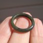 Natural Jadeite Jade ring stone mineral carving Size 6.75 US A28