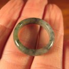 Natural  Jadeite Jade ring stone mineral carving  Size 6.75 US  A519