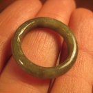 Natural  Jadeite Jade ring stone mineral carving  Size 6.5 US  A535