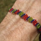 Huichol Bead Indian Bracelet Jewelry Art Hand Made Guadalajara Mexico A67 Huichol Bead Indian Bracelet Jewelry Art Hand Made Guadalajara Mexico A67