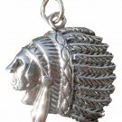 925 Sterling Silver Native American Indian Pendant Necklace A15