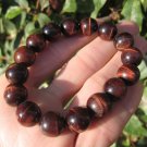 Natural Red Tiger Tiger's Eye Stone Bead Bracelet Thailand Jewelry art A8 Natural Red Tiger Tiger's Eye Stone Bead Bracelet Thailand Jewelry art A8