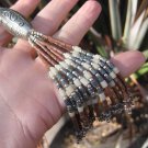 Afghanistan Jade Bead Necklace Jewelry Art German Silver white Metal