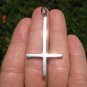 925 Silver Extra Large Petrine Saint Peter's Inverted Cross Satanic Pendant A20