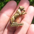 Brass Metal Lucky Tiger Amulet Statue Buddhist Blessing A6 Brass Metal Lucky Tiger Amulet Statue Buddhist Blessing A6