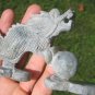 Natural Jadeite Jade Dragon statue carving mineral stone art