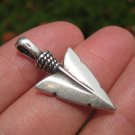 925 Silver Indian Arrowhead Spear Pendant Necklace jewelry Art A18 925 Silver Indian Arrowhead Spear Pendant Necklace jewelry Art A18