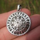 925 Sterling Silver Black Sun Wheel Viking Norse Germanic symbol pendant A34 925 Sterling Silver Black Sun Wheel Viking Norse Germanic symbol pendant A34