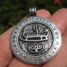 Large 925 Sterling Silver Viking Norse Boat Ship Runes pendant A4 Large 925 Sterling Silver Viking Norse Boat Ship Runes pendant A4