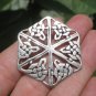 Large 925 Silver Celtic knot Flower Style Pendant Thailand Jewelry Art